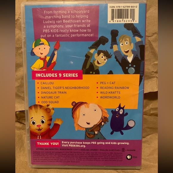 PBS Kids 20 Music Tales DVD 4 Hours Get Up and Dance! - Picture 2 of 3